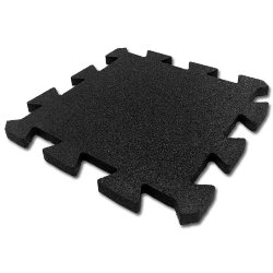 Резиновая плитка на пазлах M-KORT PUZZLE, 500x500х40 мм, черная