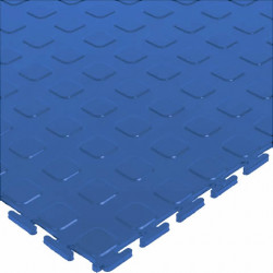 Модульное напольное ПВХ покрытие M-TILE JETON, Синий 7 мм