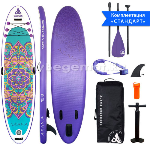 ДОСКА ДЛЯ SUP-СЕРФИНГА 329x86x15 ASANA 10`8 FITNESS SERIES