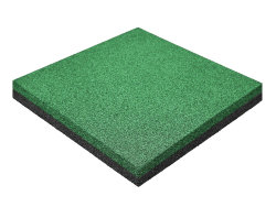 Резиновая плитка M-KORT STANDART, 500x500х45 мм, зеленая