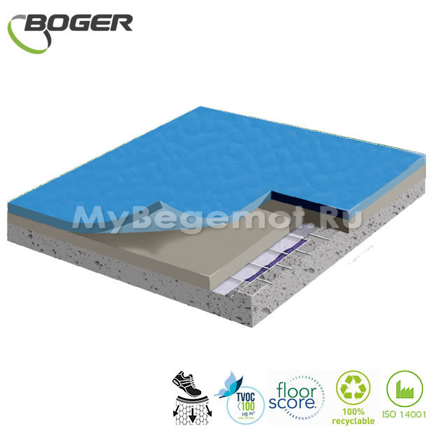 Спортивный линолеум Boger Multipurpose Flooring BG-58210 8.5 мм