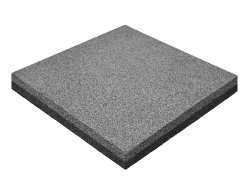 Резиновая плитка M-KORT STANDART, 500x500х50 мм, серая