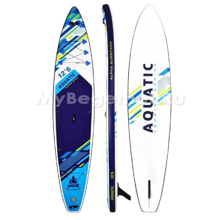 Надувная SUP-доска Сапборд AQUATIC-12,6 TOURING. Комплектация Стандарт.