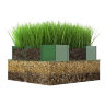 Газонная решётка. Экопарковка. Green Parking.  700х400х32 мм