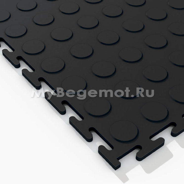 Модульное напольное ПВХ покрытие M-TILE HARD STUDDED, 7 мм